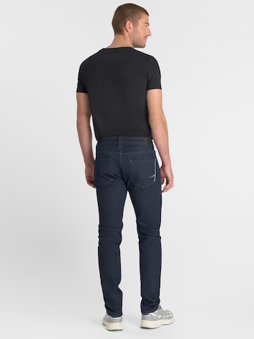 Coupe slim Jean Le Temps Des Cerises en bleu