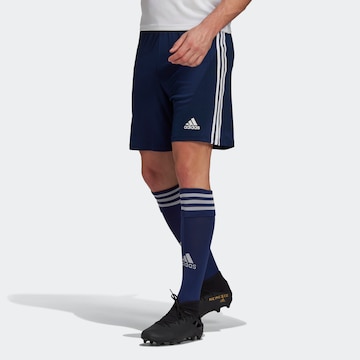 ADIDAS SPORTSWEAR Regular Workout Pants 'Squadra 21' in Blue: front