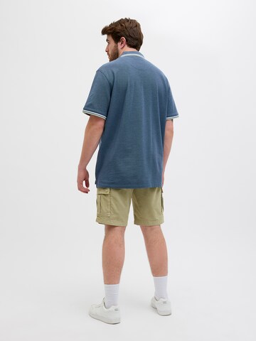 Maglietta 'JJEPAULOS' di Jack & Jones Plus in blu