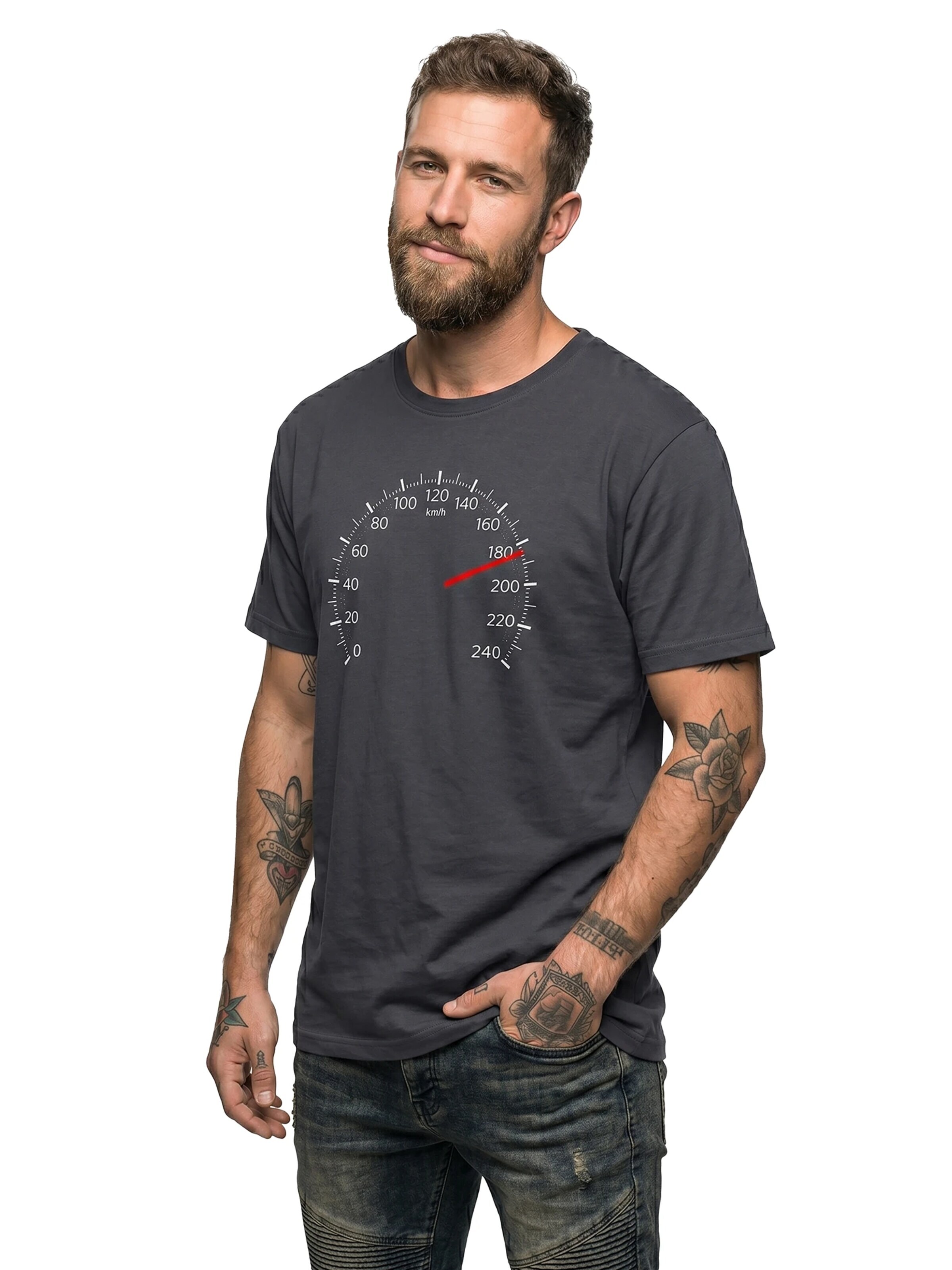 MAKAYA Shirt 'Tacho 180' in Grey