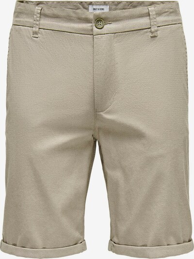 Only & Sons Pantalon chino 'Peter Dobby' en taupe, Vue avec produit