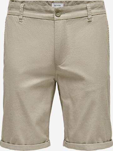 Only & Sons Chino 'Peter Dobby' in Grijs: voorkant