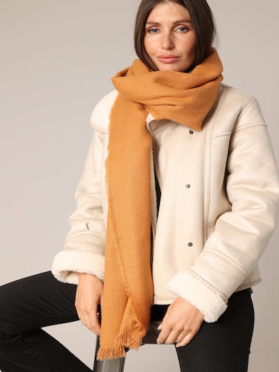 Deeluxe Schal 'Morgane' in karamell, Produktansicht