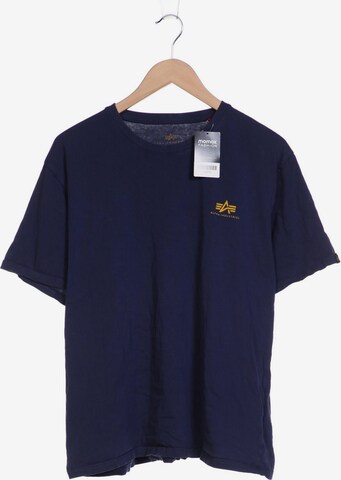 ALPHA INDUSTRIES Shirt in XXL in Blue: front