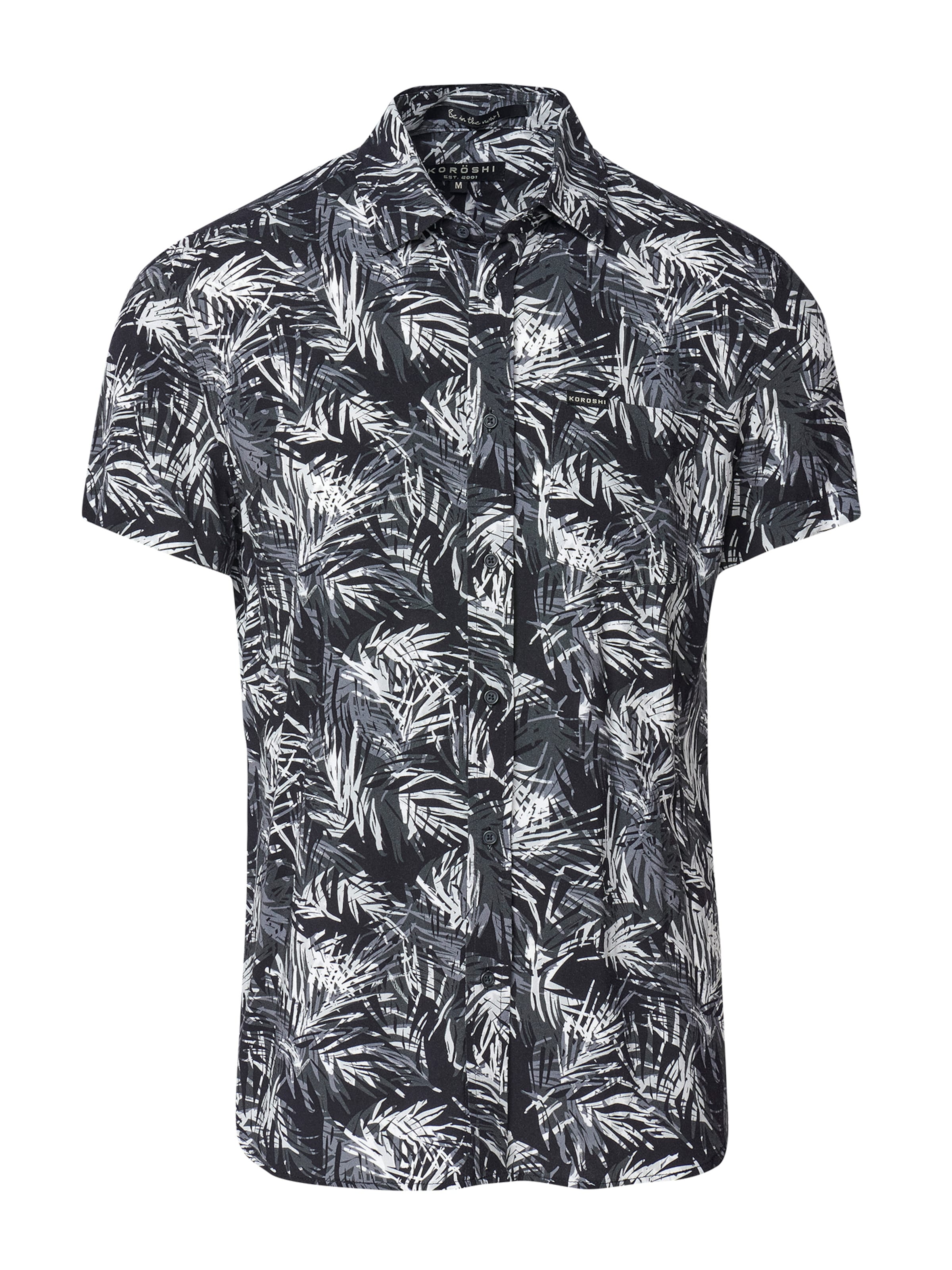 Coupe regular Chemise KOROSHI en noir : devant