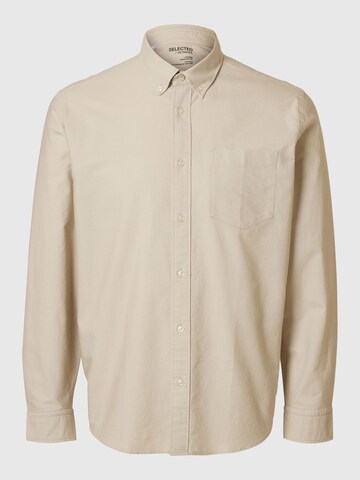 SELECTED HOMME Skjorte 'Oxford' i beige