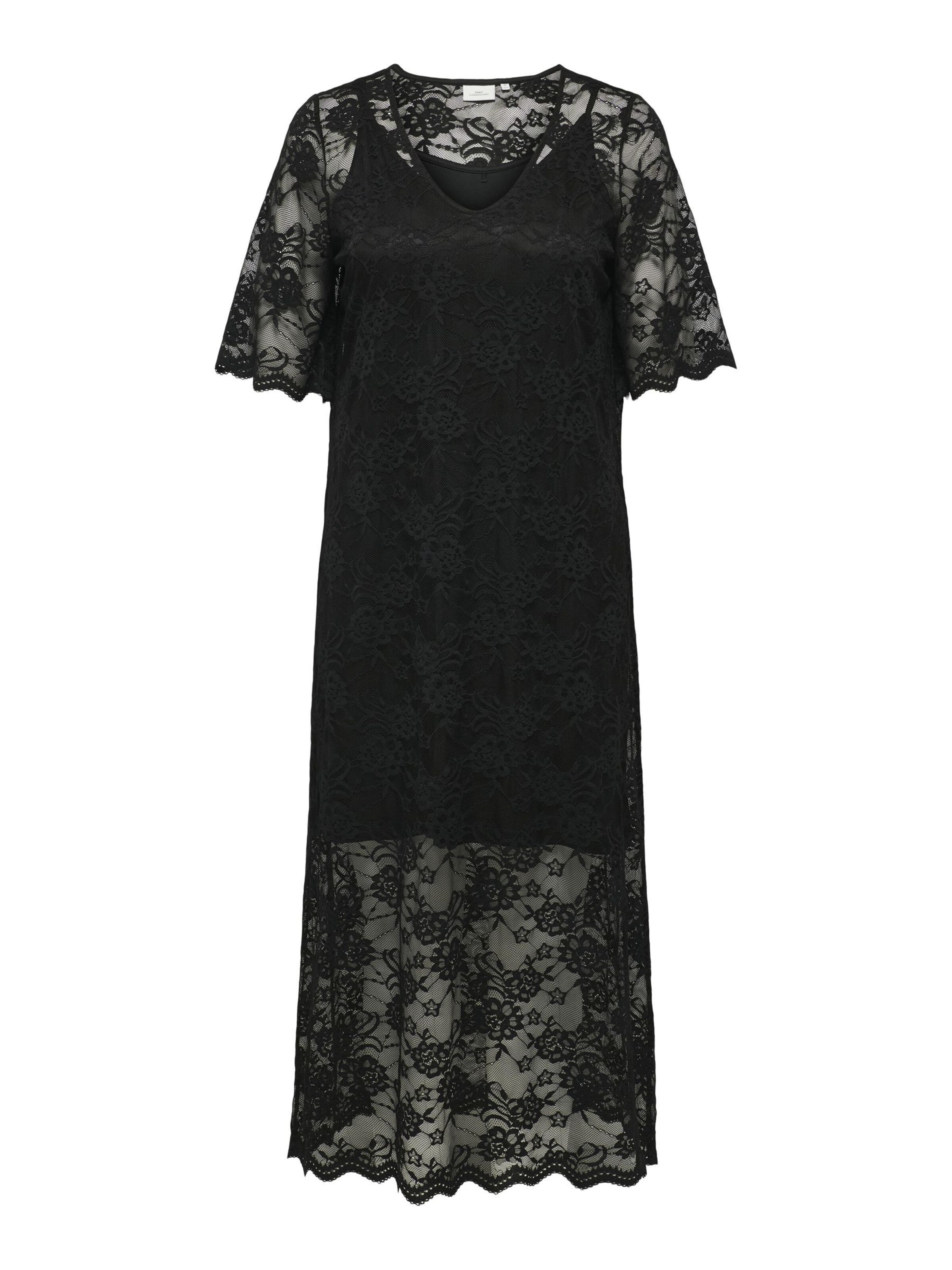 Abito 'CARSilna' di ONLY Carmakoma in nero: frontale