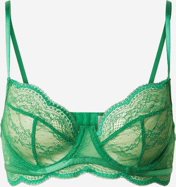 Hunkemöller - Bustier Sujetador 'Isabelle' en verde: frente