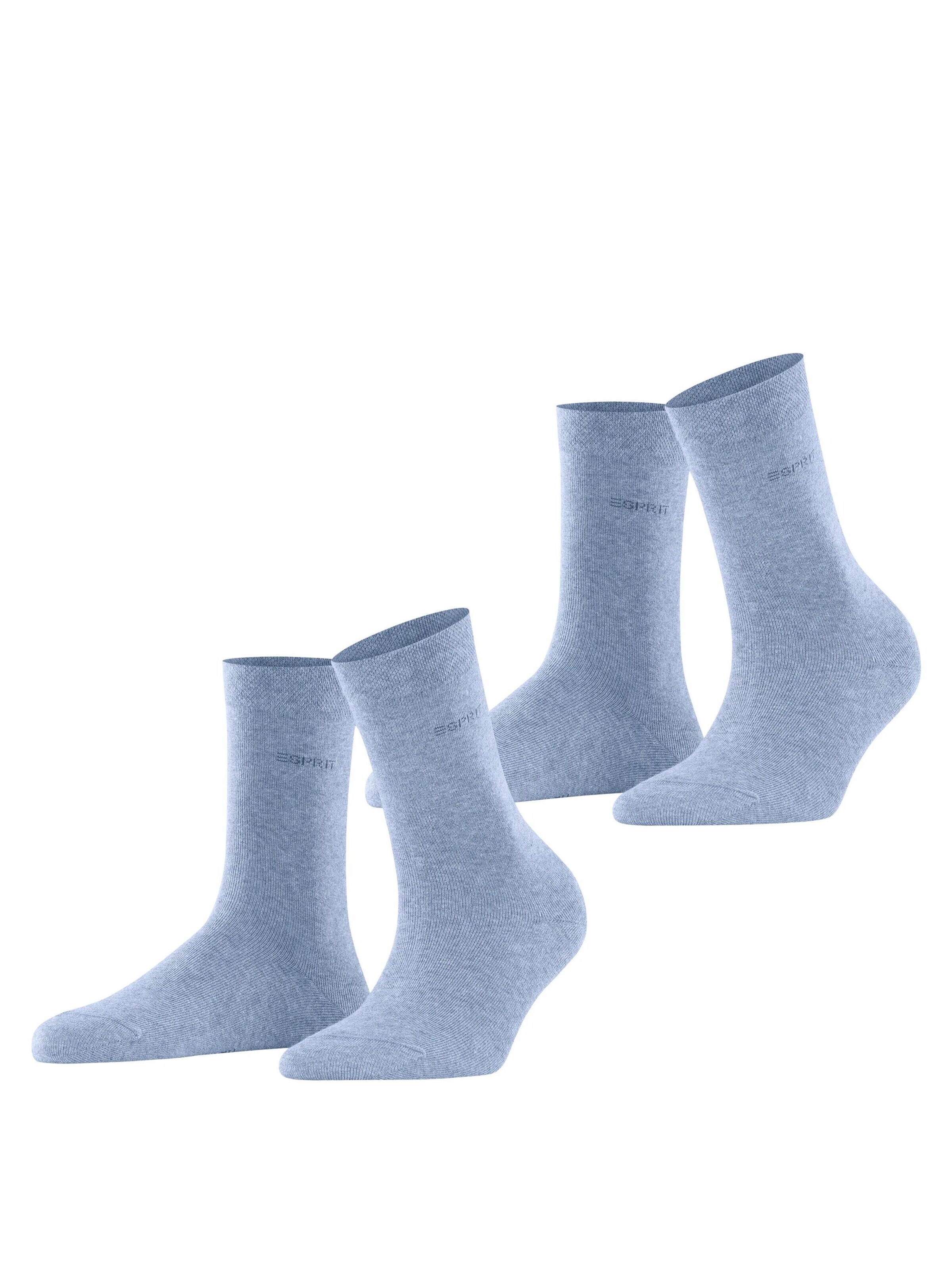 ESPRIT Socken 'Basic Easy 2-Pack'‌‌‌‌‌‌‌ in Blau: Vorderseite