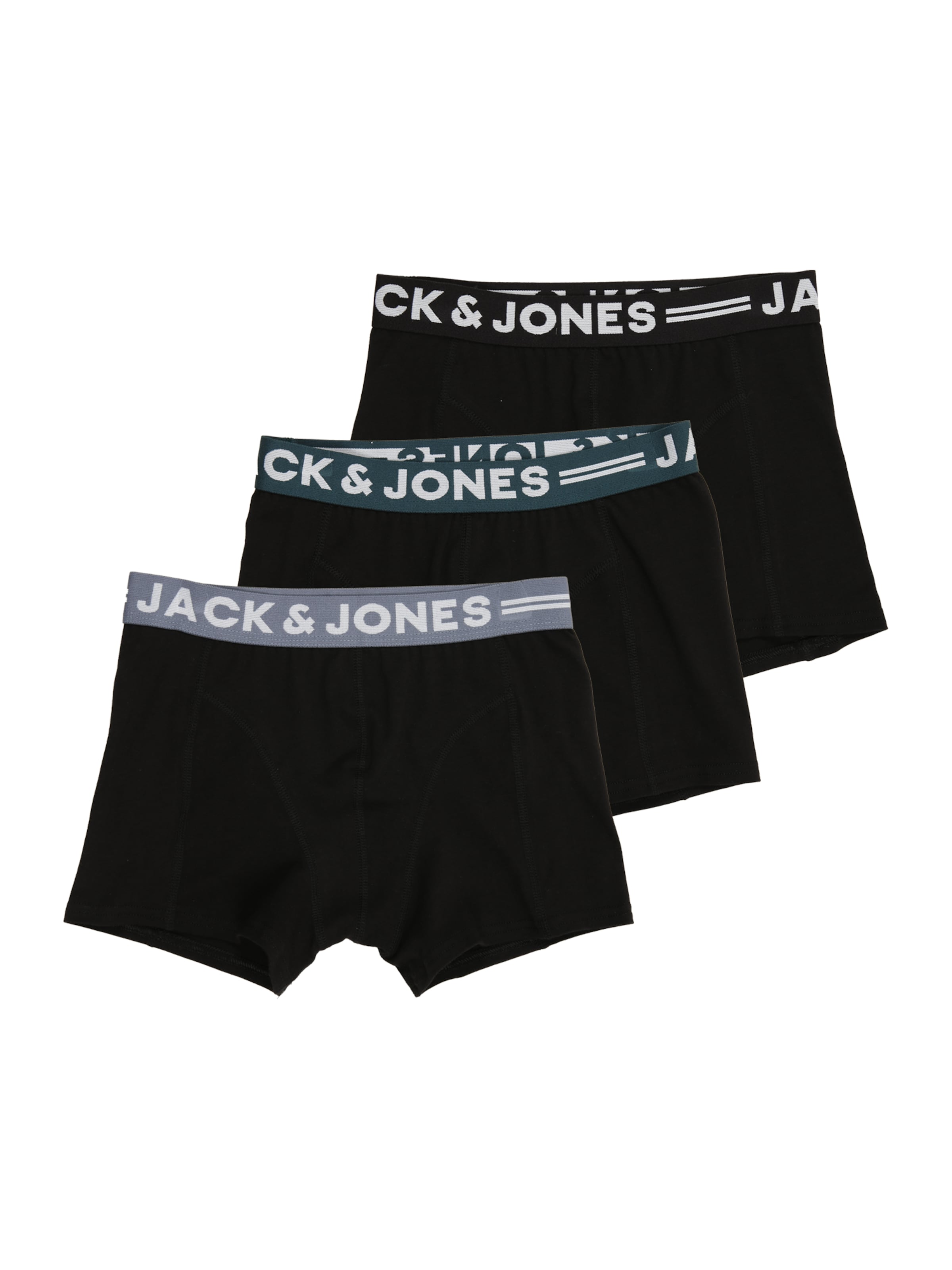 juoda Jack & Jones Junior Apatinės kelnaitės: priekis