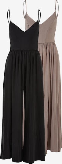 Urban Classics Jumpsuit in L in dunkelbeige / schwarz, Produktansicht