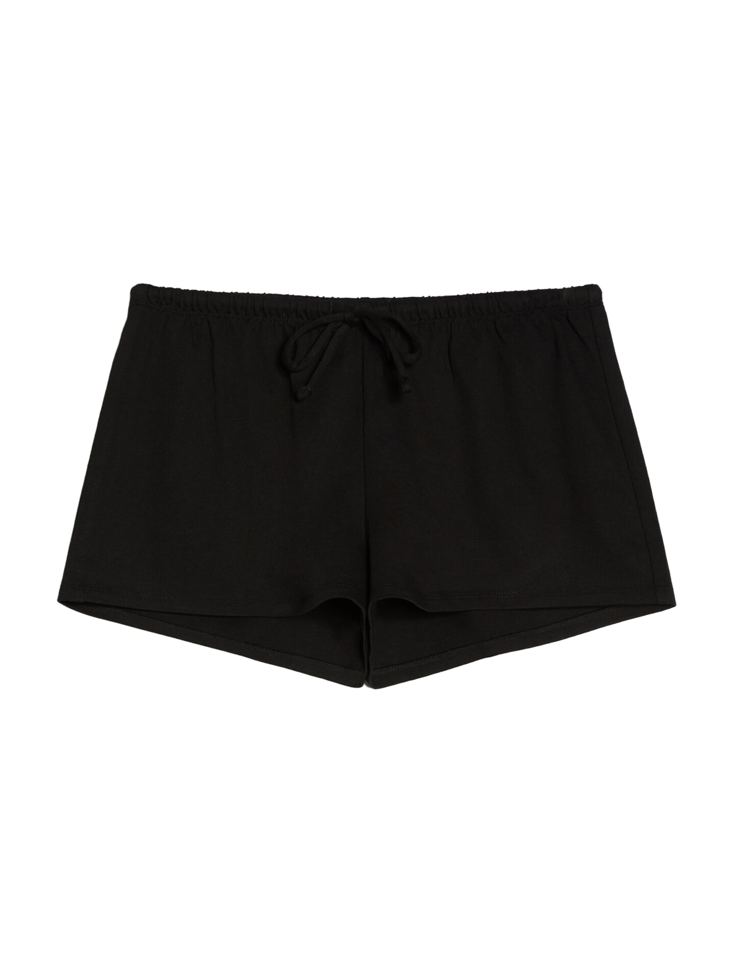 Bershka Normální Kalhoty – černá: přední strana
