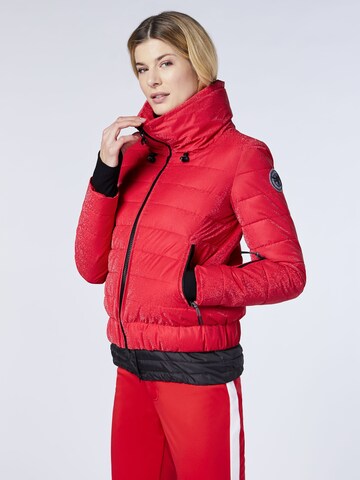 CHIEMSEE Athletic Jacket 'Makula' in Red: front