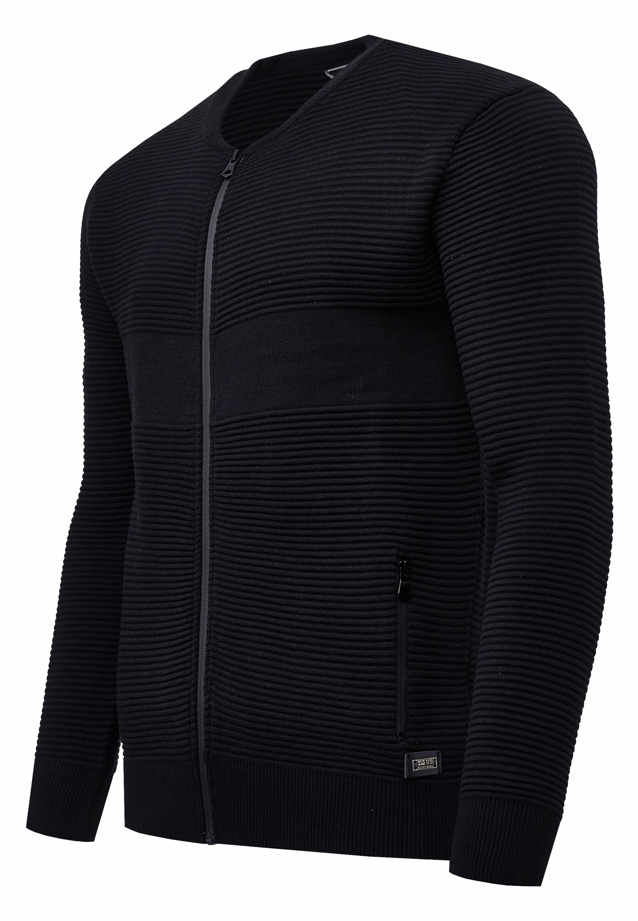 Rusty Neal Gebreid vest in Zwart