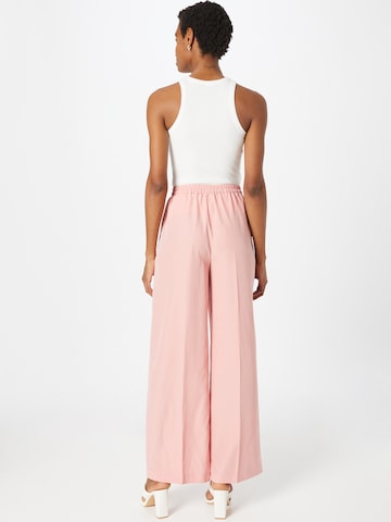 Sisley Zvonové kalhoty Kalhoty s puky – pink