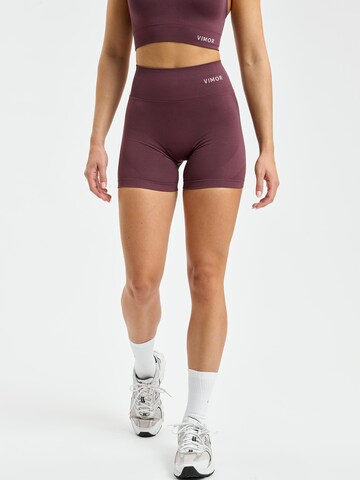 Vimor Skinny Leggings 'Joy Scrunch Shorts' in Purple