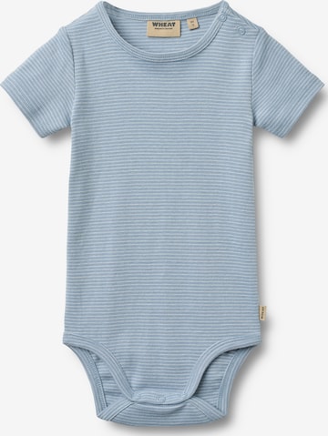 Tutina / body per bambino 'Edvald' di WHEAT in blu: frontale