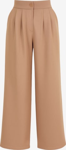 Pantalon à pince 'ALYA' fashionshowcase en beige : devant