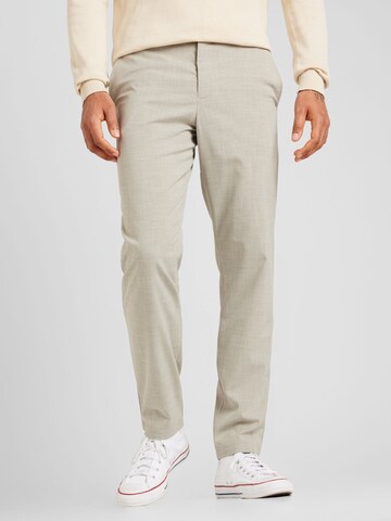 Coupe slim Pantalon 'Robert' SELECTED HOMME en beige : devant