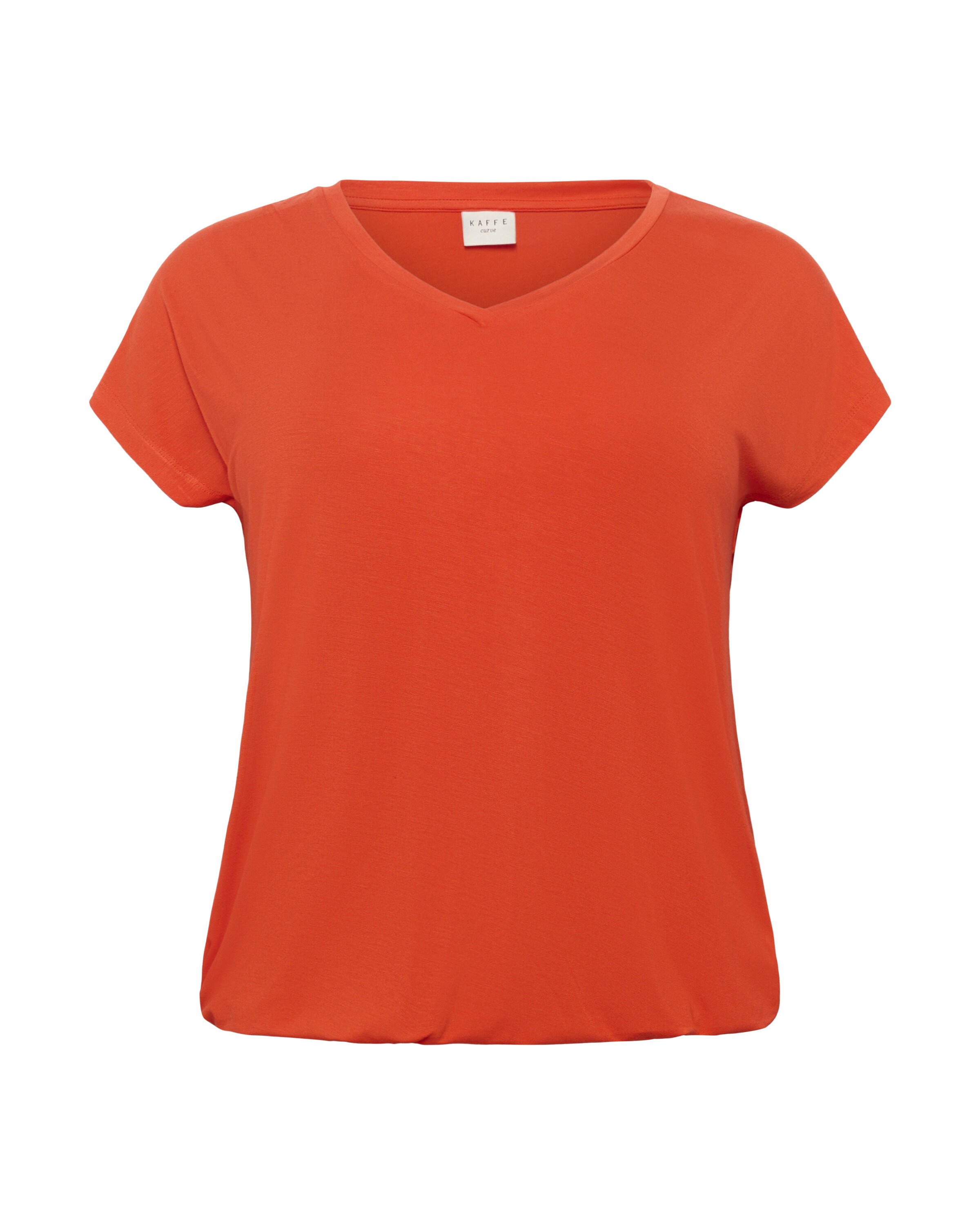 KAFFE CURVE - Camisa 'KCjena' em vermelho: frente