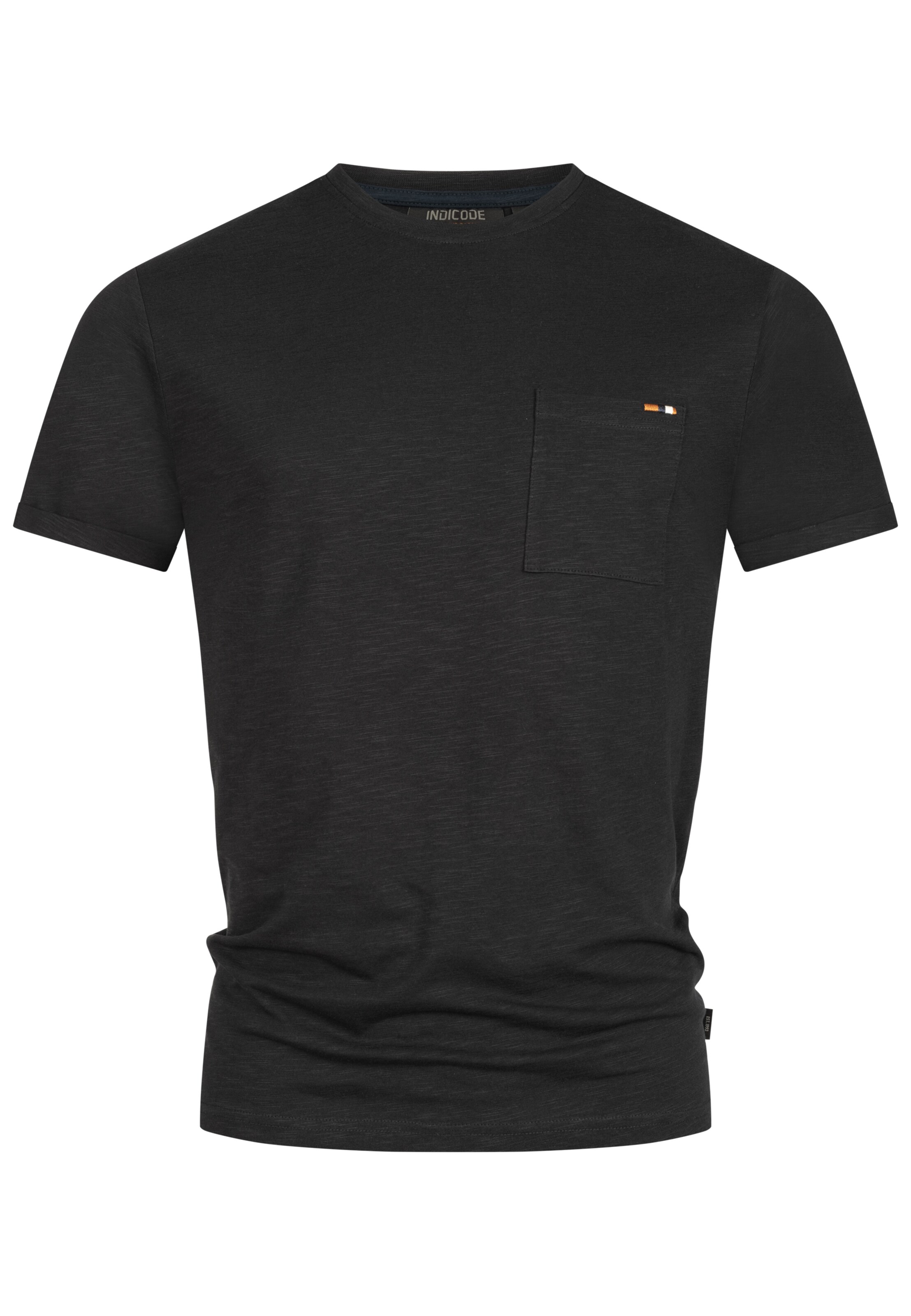 INDICODE JEANS Shirt 'Andorra' in Zwart: voorkant