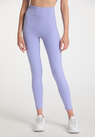 myMo ATHLSR Skinny Workout Pants in Purple: front