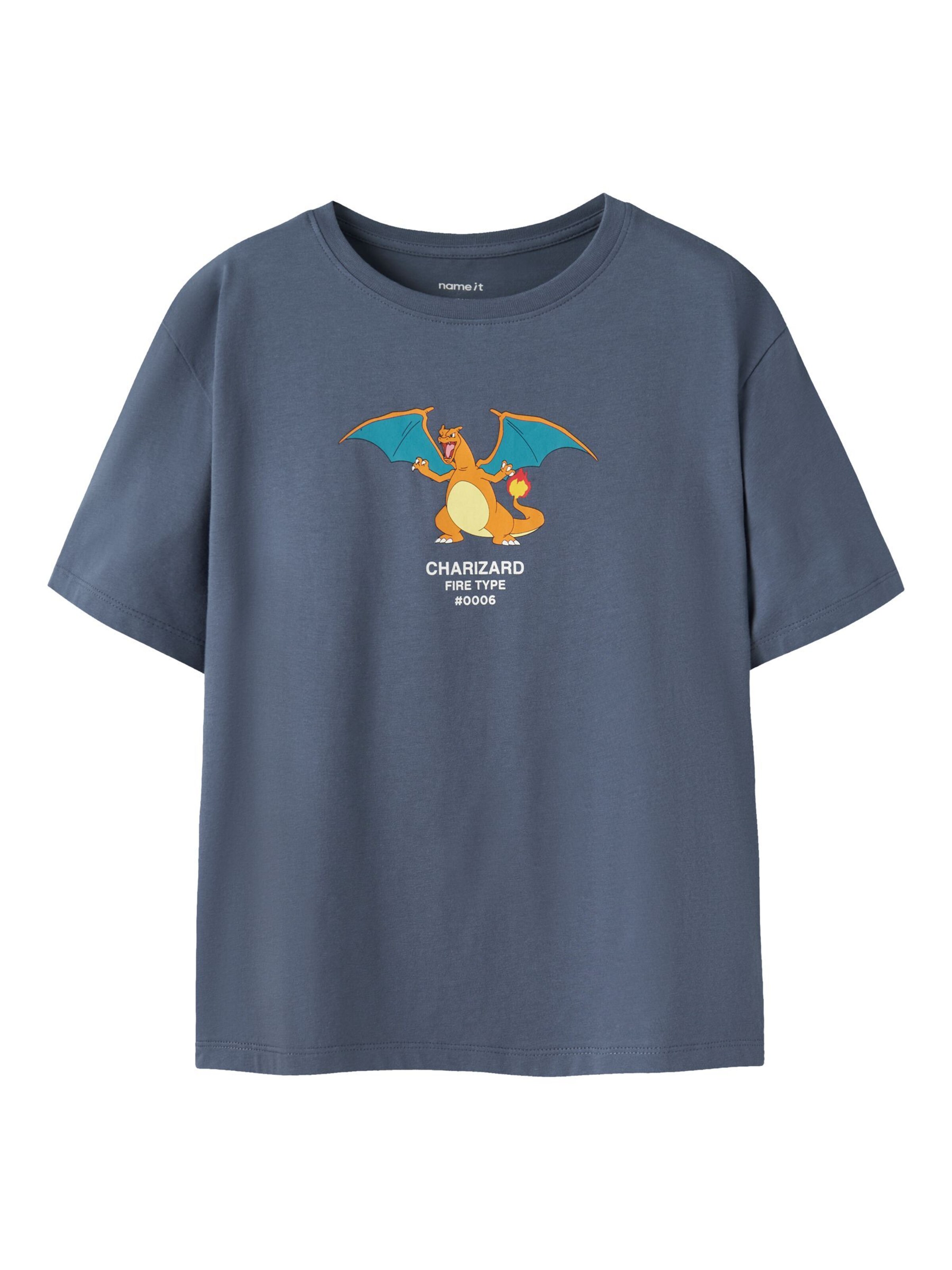 NAME IT Shirt 'NKMJyk Pokemon' in Blue: front