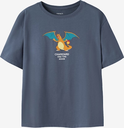 NAME IT Majica 'NKMJyk Pokemon' veličine 122-128 u safirno plava / azur / tamno narančasta / prljavo bijela, Pregled proizvoda
