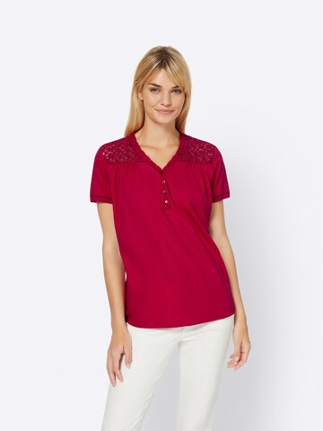 heine Shirt in Rood: voorkant