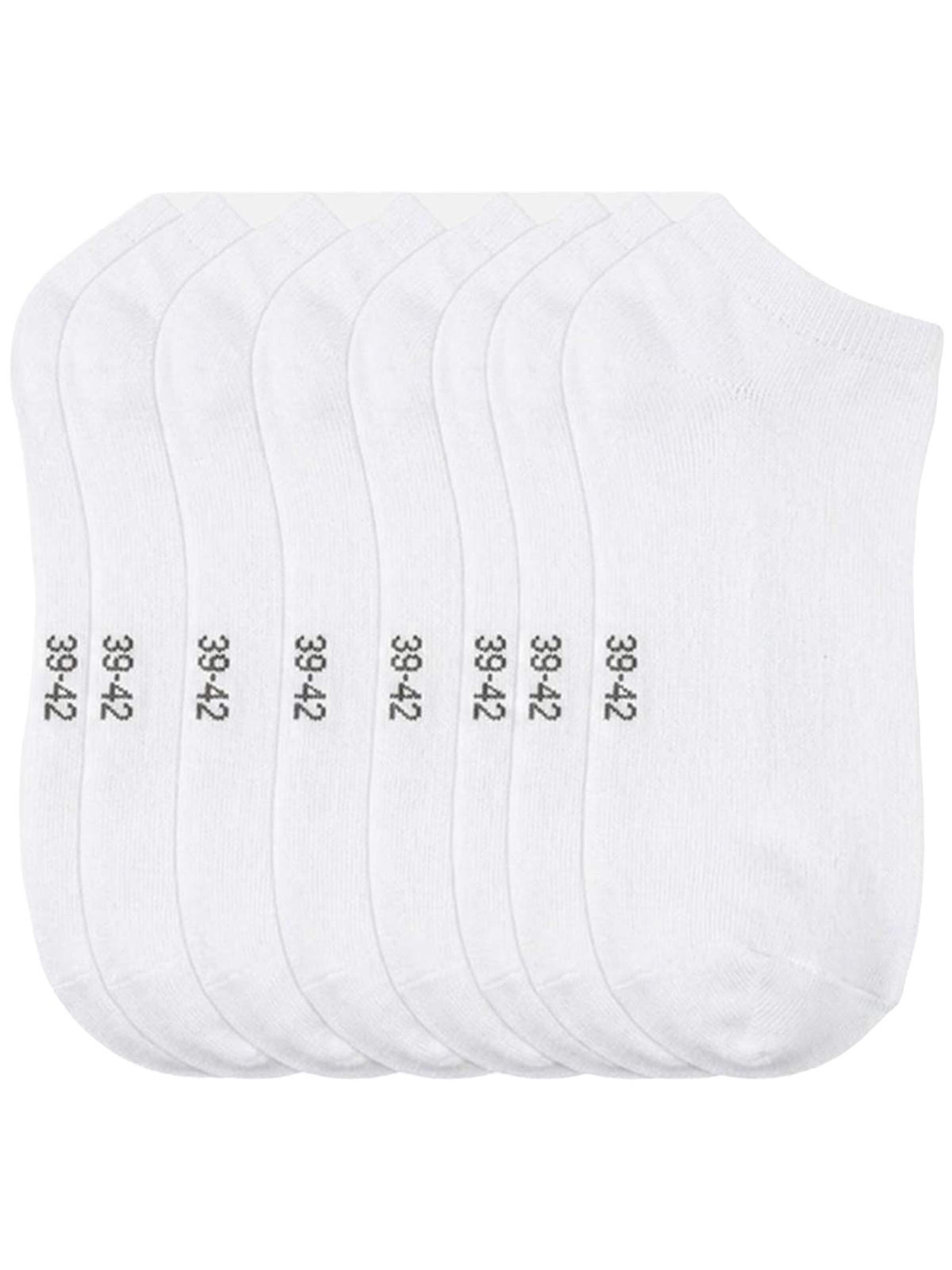 El Sueno Socken 'Sneaker Socken'‌‌‌‌‌‌‌‌ in Weiß: Vorderseite