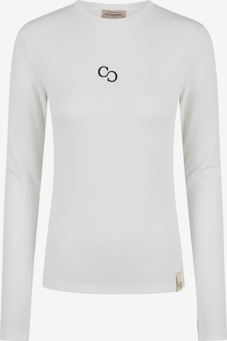 Cotton Candy Langarmshirt in Weiß: Vorderseite