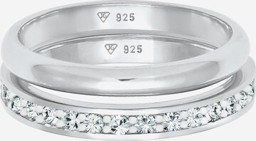 ELLI Ring Bandring, Kristall Ring in Silber