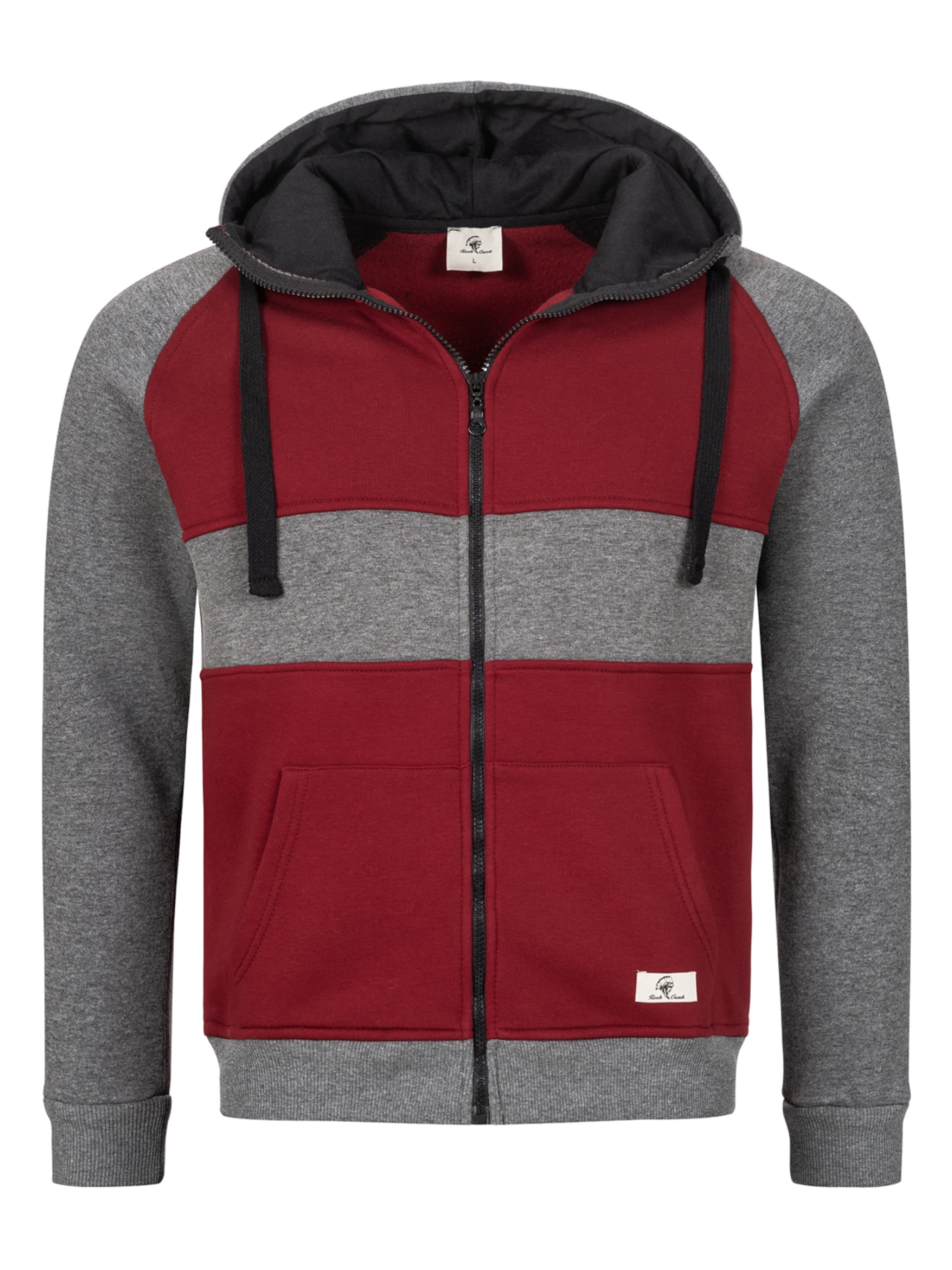 Rock Creek Sweatjacke in Grau: Vorderseite