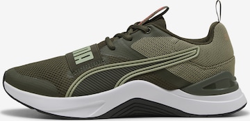 Chaussure de sport PUMA en vert : devant