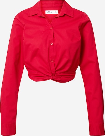 HOLLISTER Bluza | rdeča barva: sprednja stran