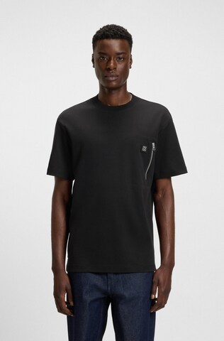 T-Shirt 'Dargentee' HUGO en noir : devant