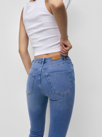 Pull&Bear Skinny Jeansy w kolorze niebieski