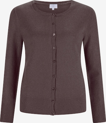 CASH-MERE.CH Cardigan i brun: forside