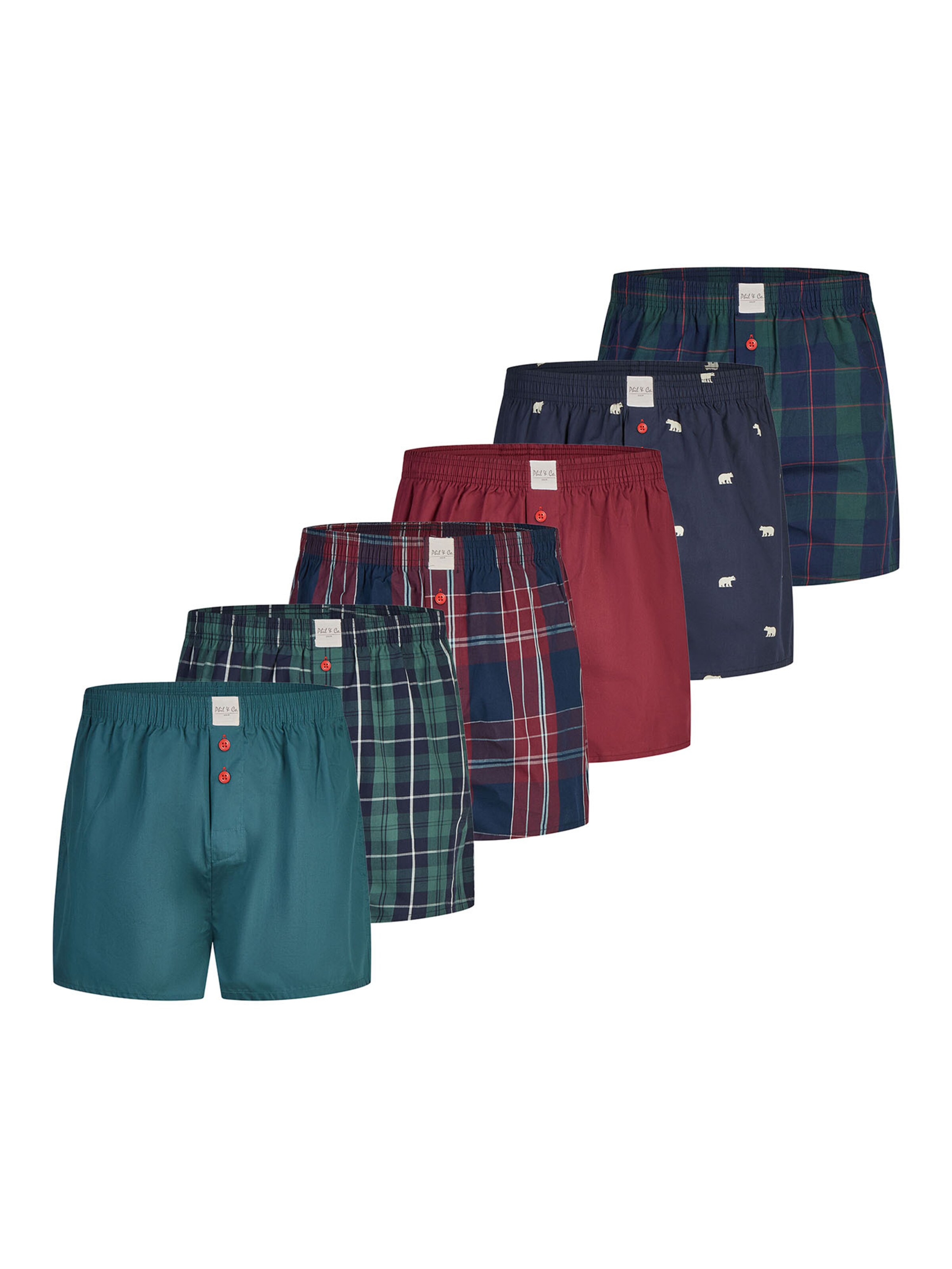 Phil & Co. Berlin Boxershorts in Mischfarben: Vorderseite