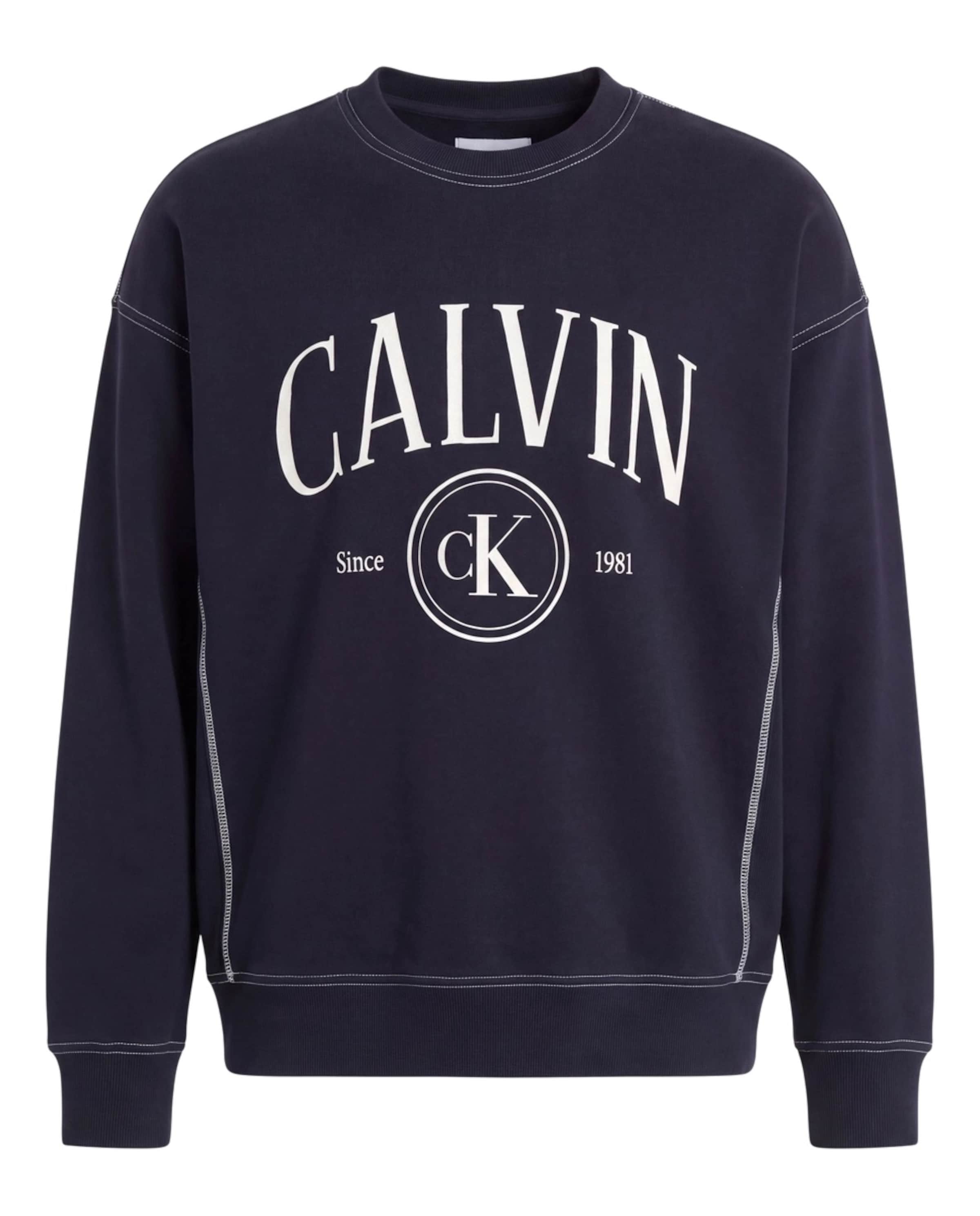 Calvin Klein Jeans - Sweatshirt em azul: frente
