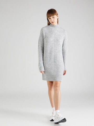 ONLY Knitted dress 'DINA' in Grey: front