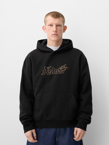 Bershka Sweatshirt in Schwarz: Vorderseite