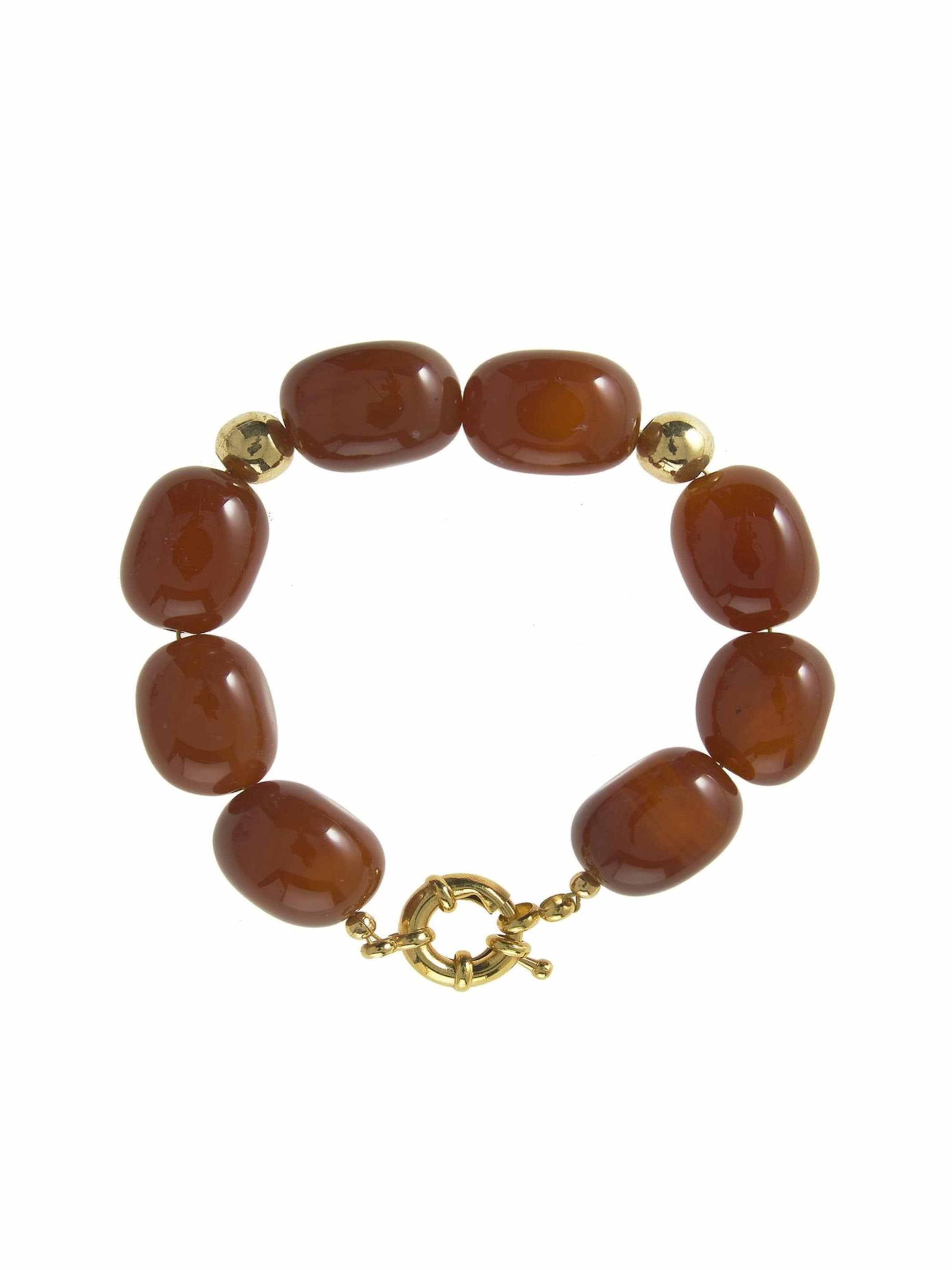 Gemshine Armband in Braun: Vorderseite