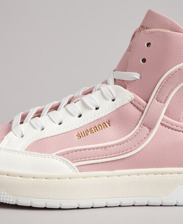 Superdry High-Top Sneakers in Pink