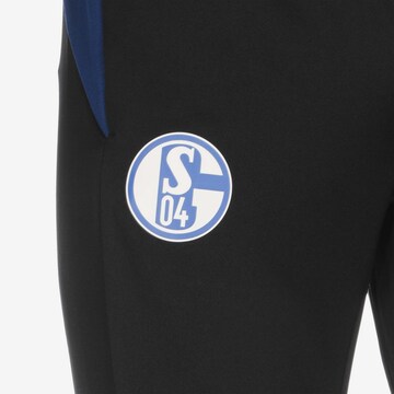 UMBRO Tapered Workout Pants 'FC Schalke 04' in Black
