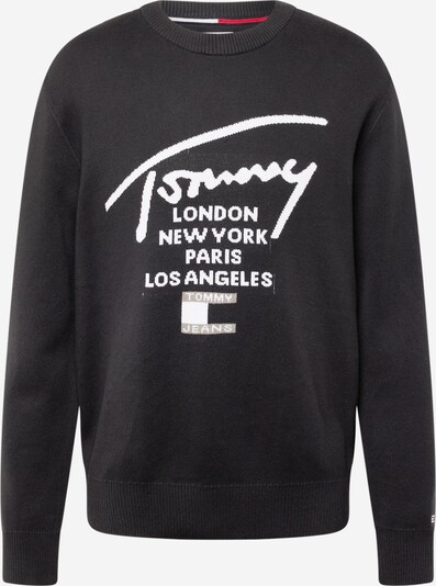 Tommy Jeans Pullover in grau / schwarz / weiß, Produktansicht