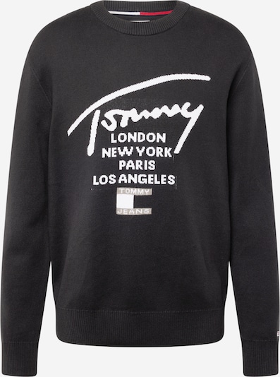 Tommy Jeans Πουλόβερ σε γκρι / μαύρο / λευκό, Άποψη προϊόντος