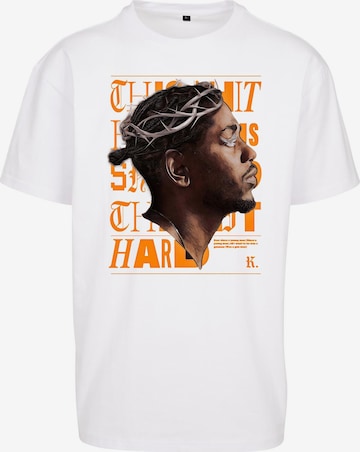 MT Upscale - Camiseta 'K-Dot' en blanco: frente