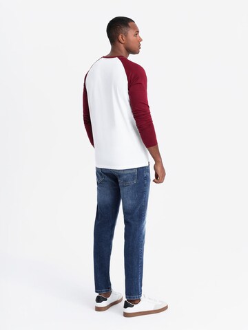 Ombre Shirt in Weiß