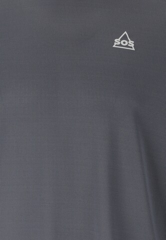 SOS Performance shirt 'Pillar' in Grey